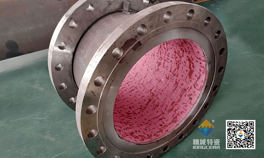 湖南yp街机耐磨陶瓷焊接受道