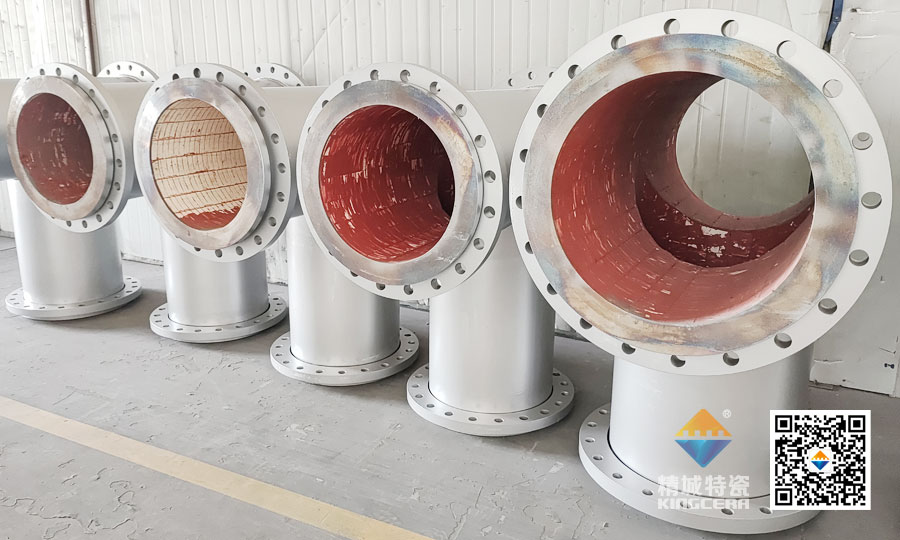 湖南yp街机耐磨陶瓷内衬三通管道