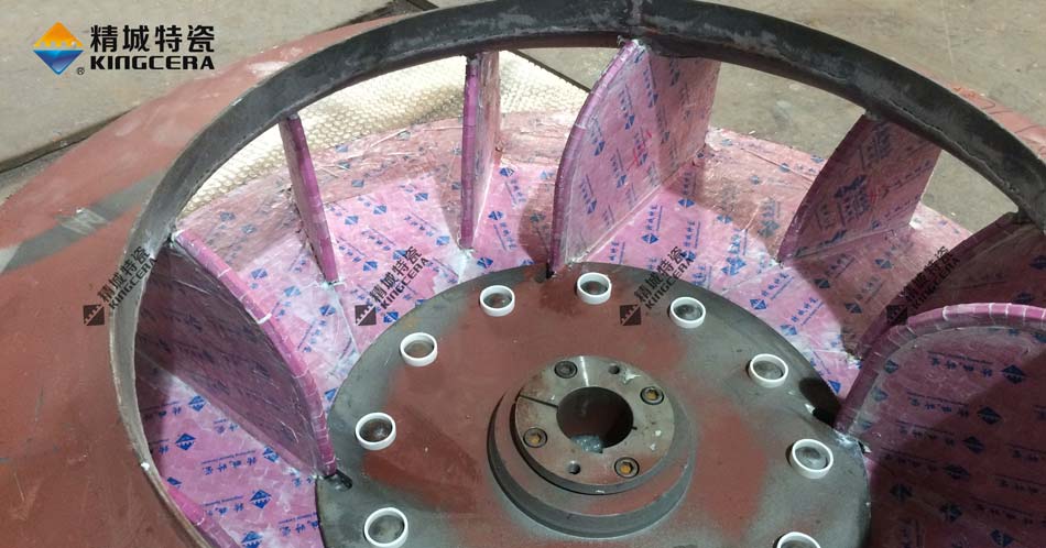 湖南yp街机耐磨陶瓷风机叶轮-陶瓷风机叶片-陶瓷风机